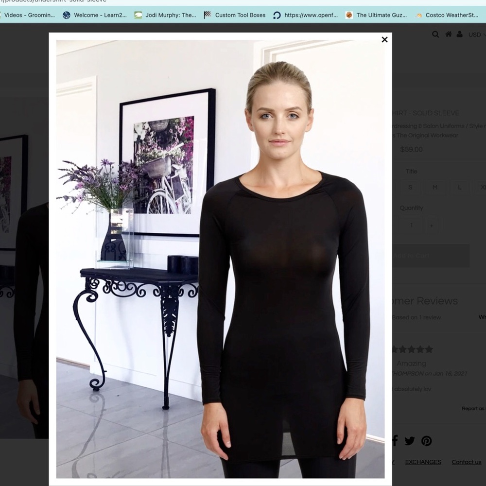BlackPants US Black Hairdresser Undershirt